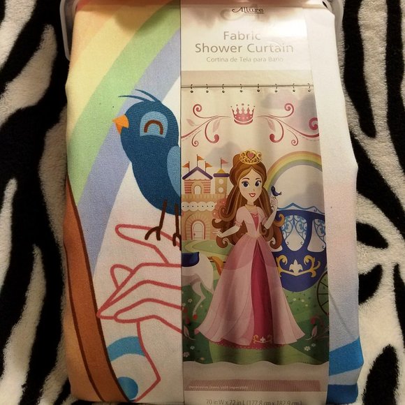 ALLURE Fabric Shower Curtain - Princess - Picture 2 of 6